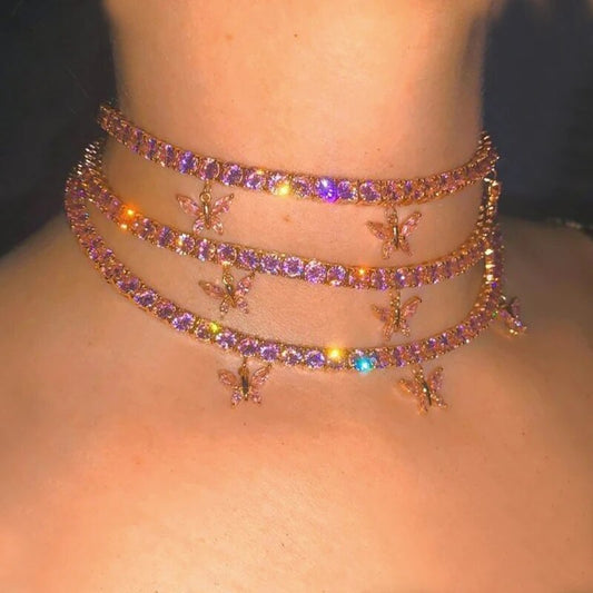 LUXURY Iced Out Choker Necklaces (4 styles)