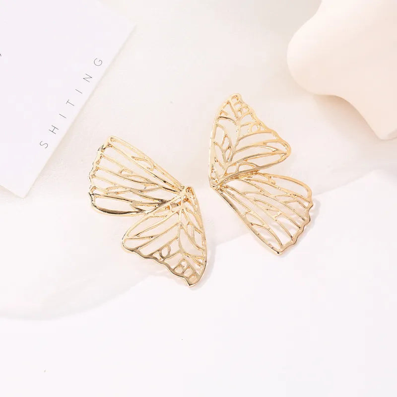 Butterfly Wing Earrings (Silver/Gold)