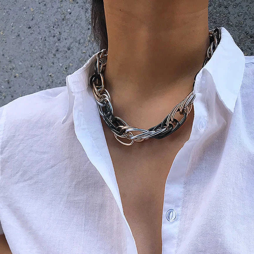 Miami Cuban Chain Choker Necklaces