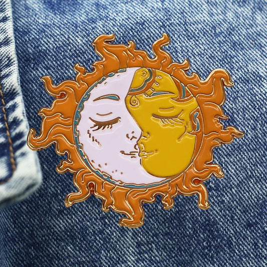 Sun And Moon Yin Yang Brooch