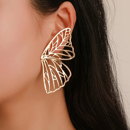 Butterfly Wing Earrings (Silver/Gold)