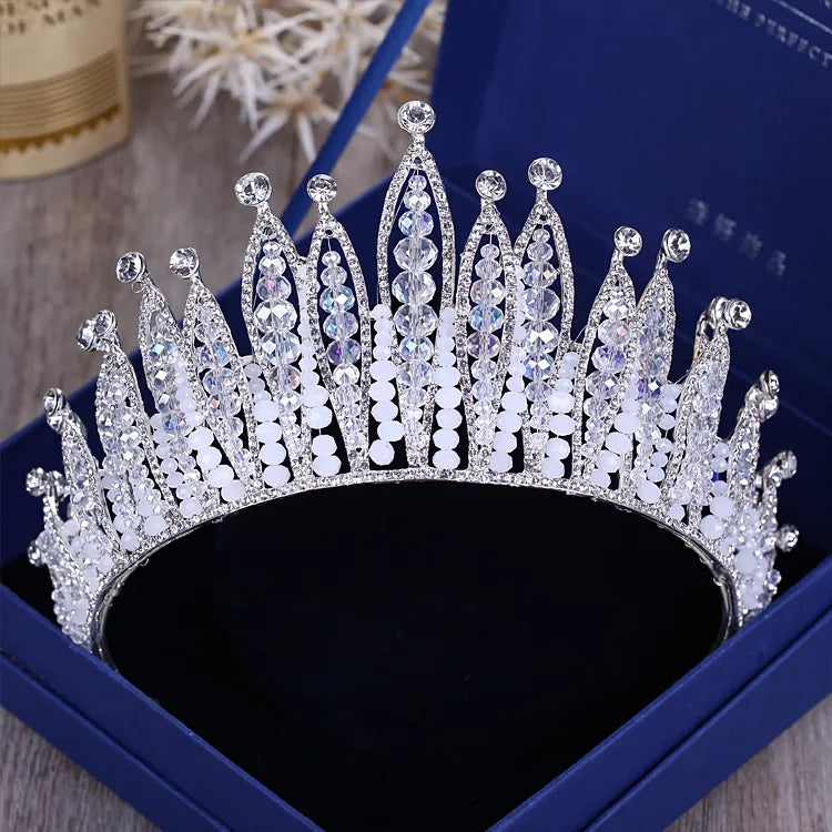 Silver Crystal Tiaras (31 styles)