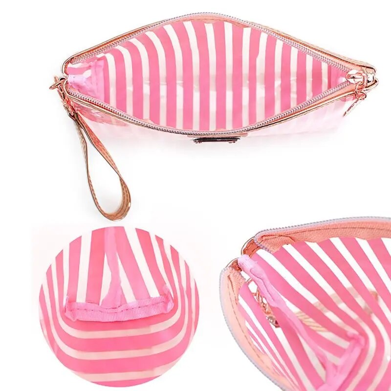 Striped Cosmetic Bags (3 colors)