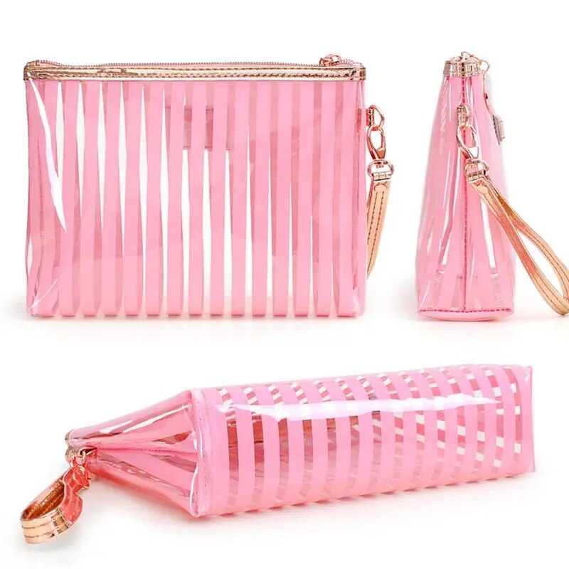 Striped Cosmetic Bags (3 colors)