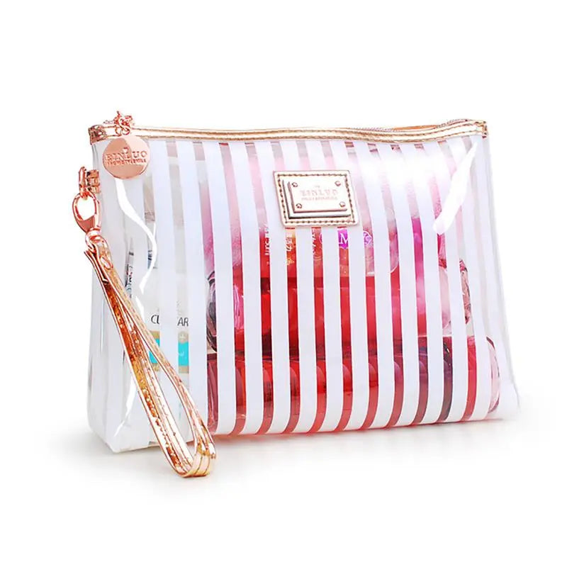 Striped Cosmetic Bags (3 colors)