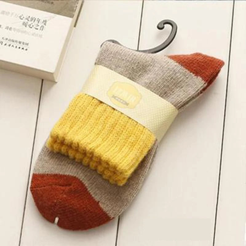 Retro Patchwork Socks (5 colors)