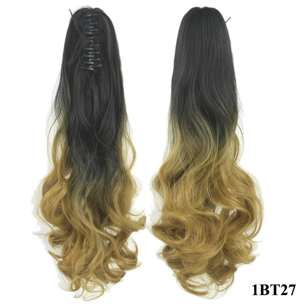 24 Inches Clip in Ponytail (30 colors)