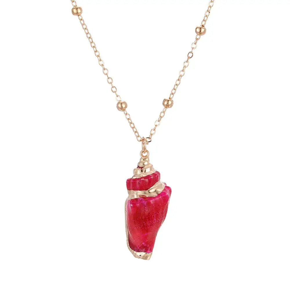 Sea Shell Conch Pendant Necklaces