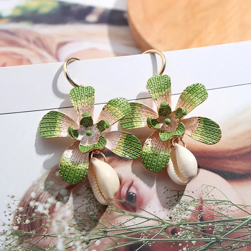 Green Statement Earrings (28 styles)