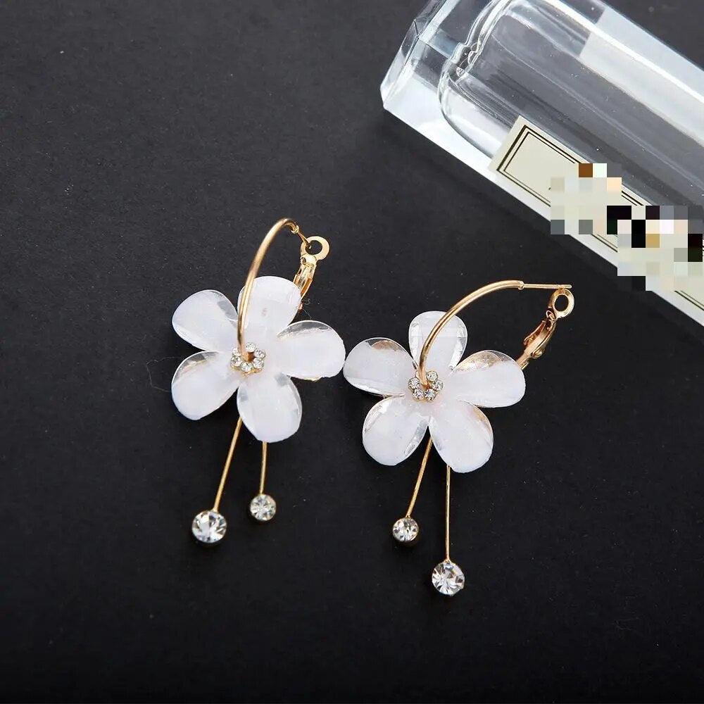 Metal Flower Earrings (5 colors)