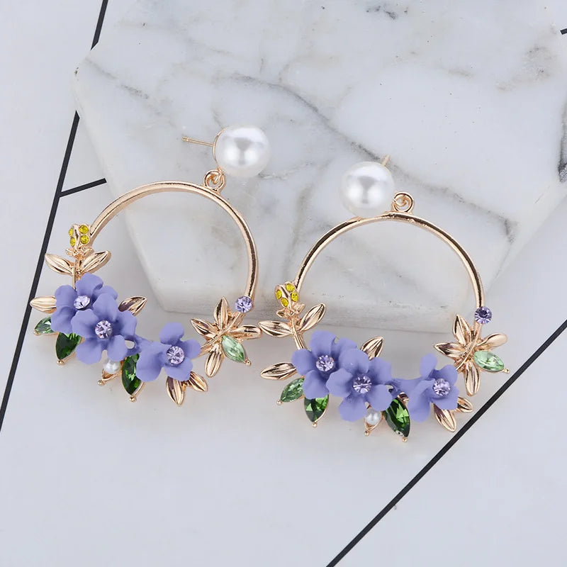 Cherry Blossom Earrings (4 colors)