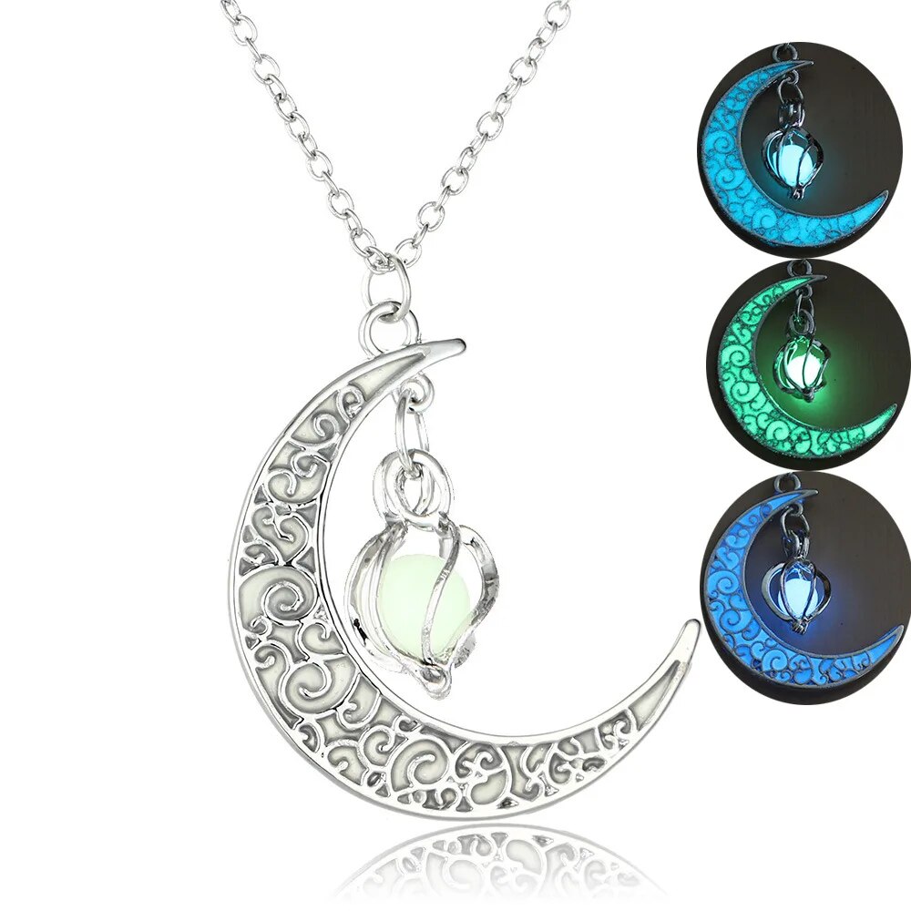 Moonlight Glow In The Dark Necklace (3 colors)