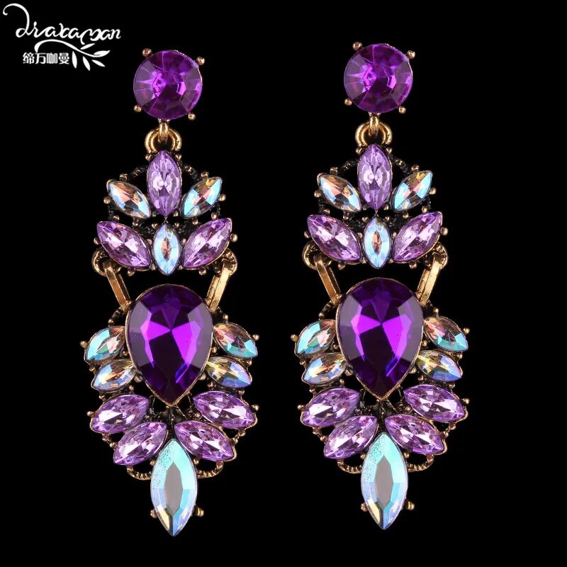 Statement Crystal Earrings (54 styles)