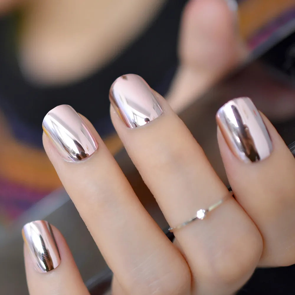 24pcs METALLIC Press on Nails (40 styles)