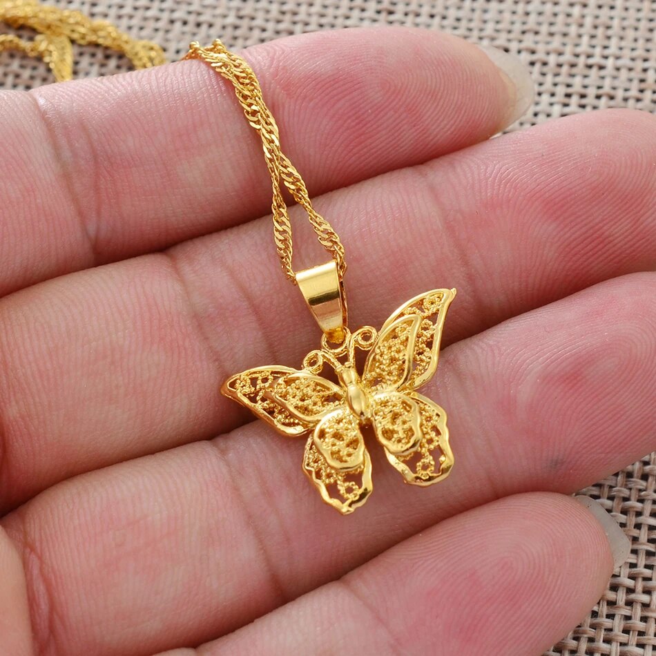 Butterfly Necklaces (Silver/Gold)