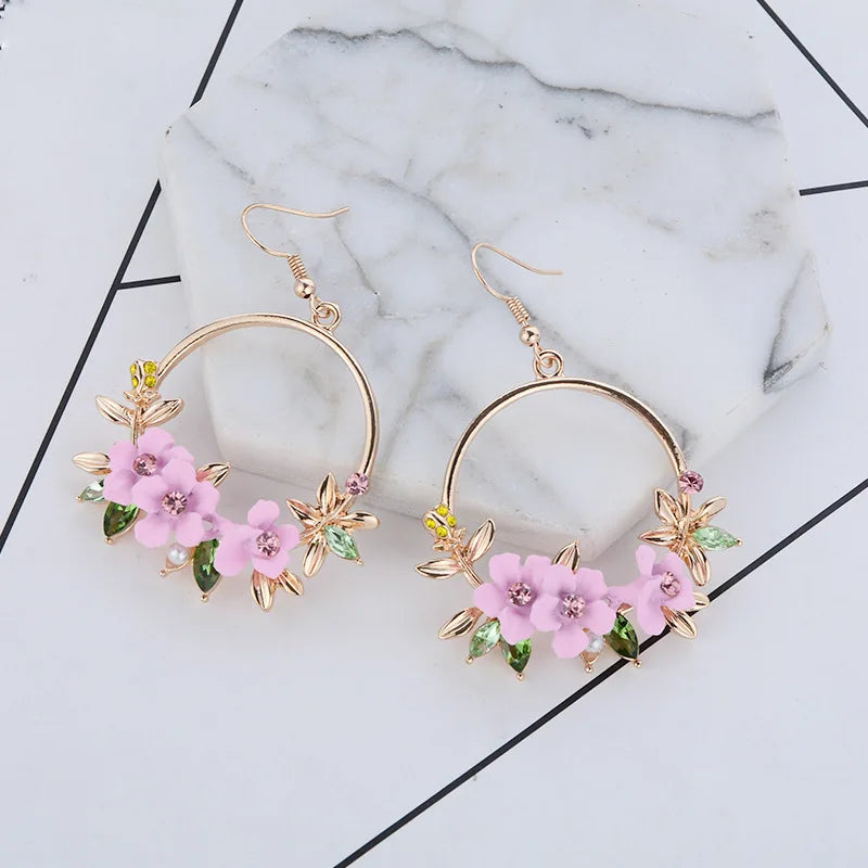 Cherry Blossom Earrings (4 colors)