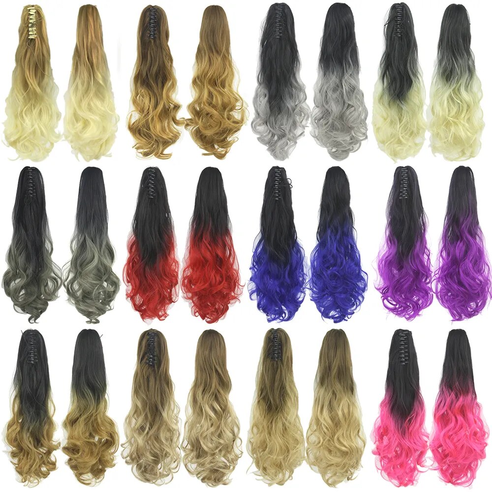 24 Inches Clip in Ponytail (30 colors)