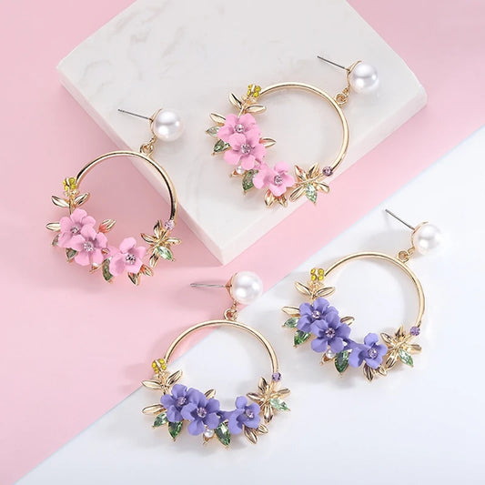 Cherry Blossom Earrings (4 colors)