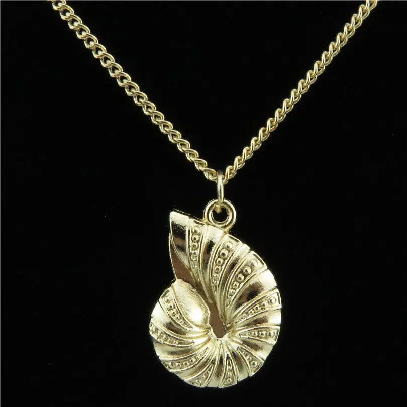 CLEARANCE! Conch Sea Snail Shell Pendant Necklace