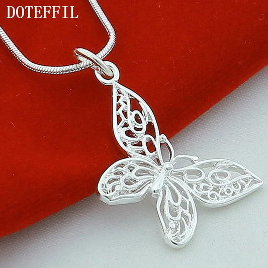 Silver Butterfly Necklace