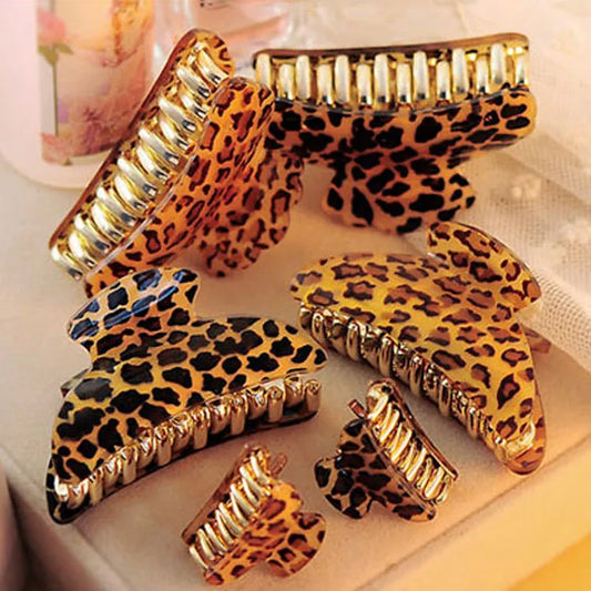 Leopard Hair Clips (10 options)