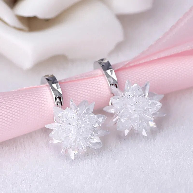 Ice Crystal Drop Earrings