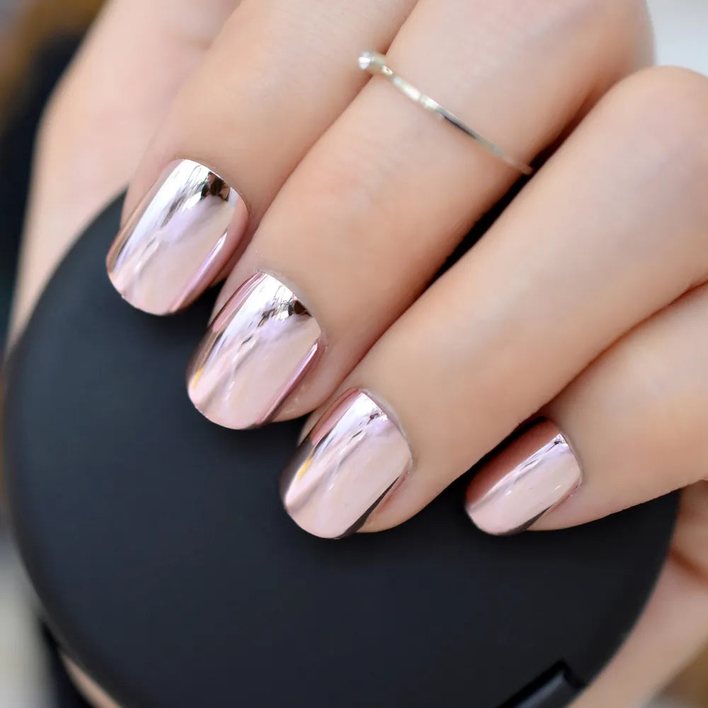 24pcs METALLIC Press on Nails (40 styles)