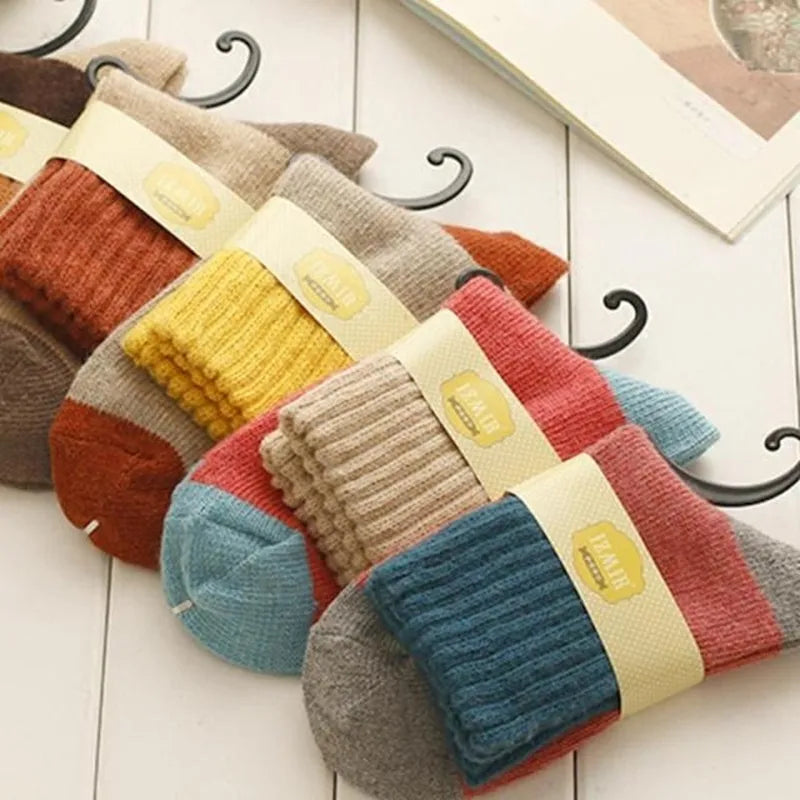 Retro Patchwork Socks (5 colors)