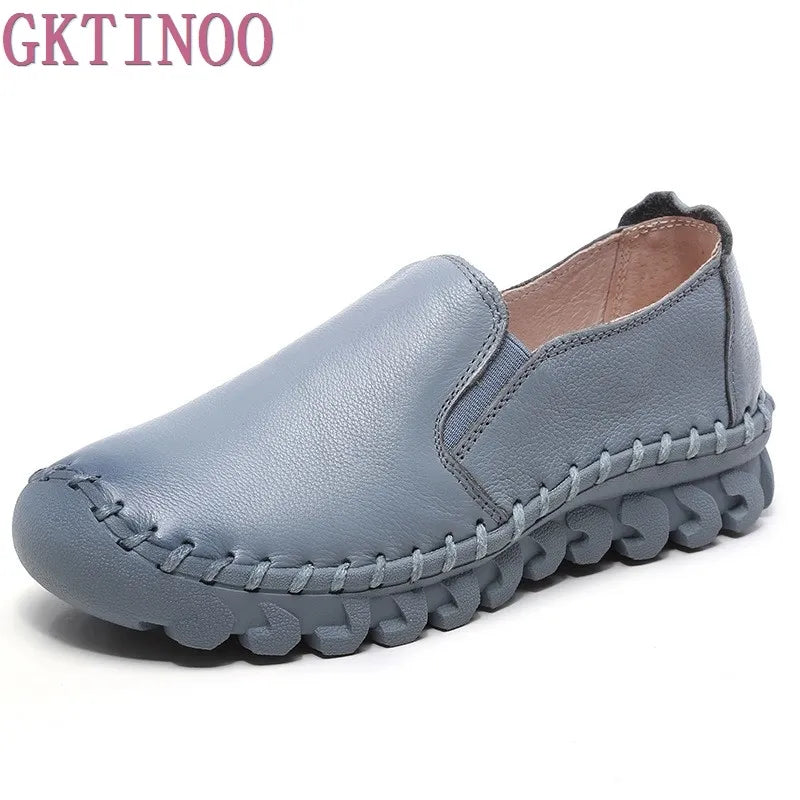 Comfy Leather Slip On Shoes (8 colors)