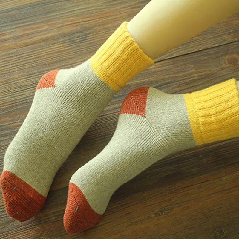 Retro Patchwork Socks (5 colors)