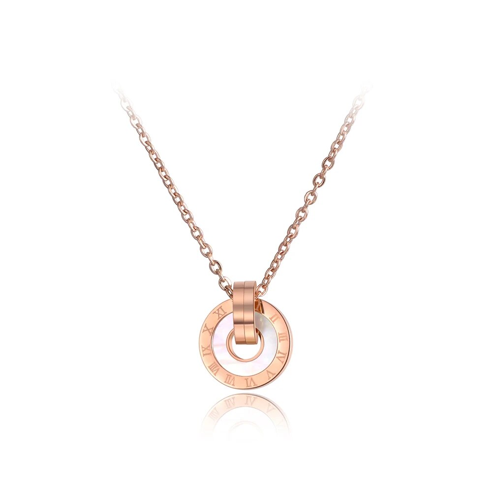 Double Circle Necklace (4 colors)