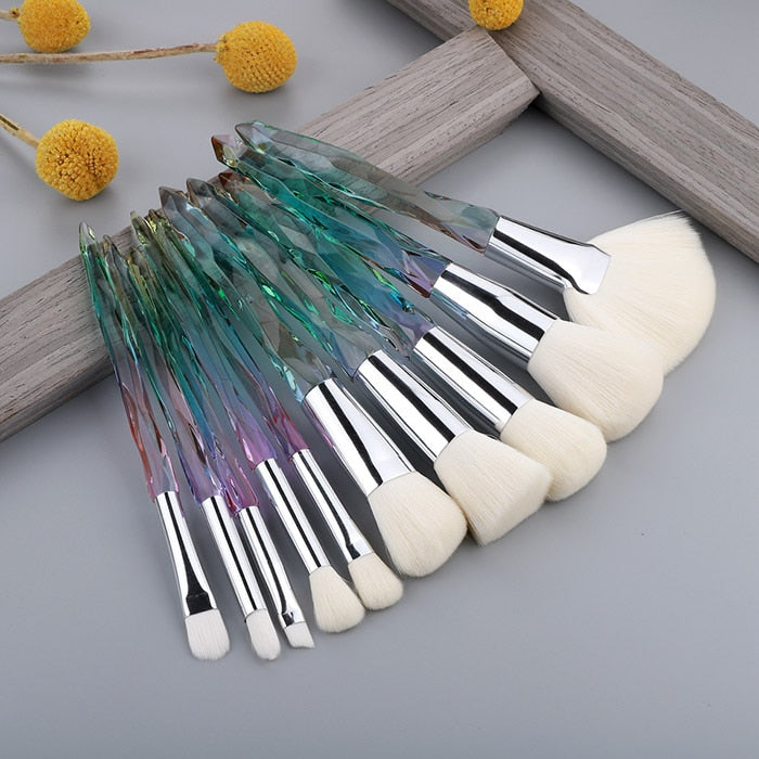 Crystal Makeup Brushes Set (1/2) (6 colors)