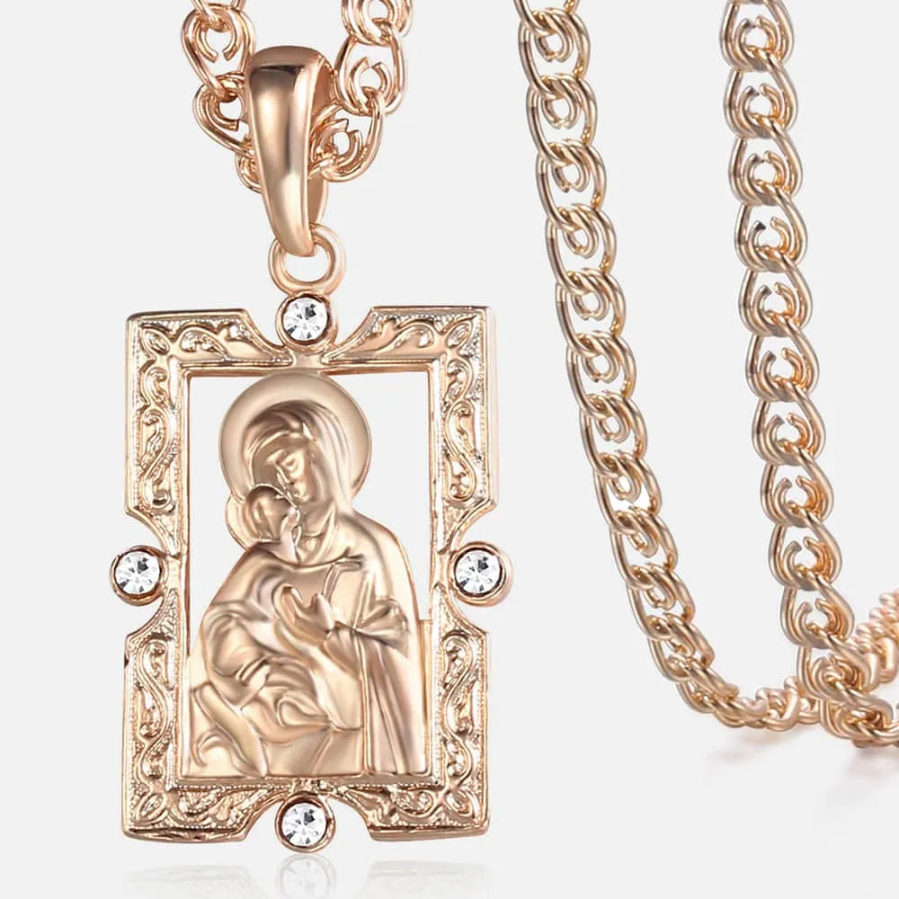 Blessed Virgin Mary Pendant Necklace (2 styles)