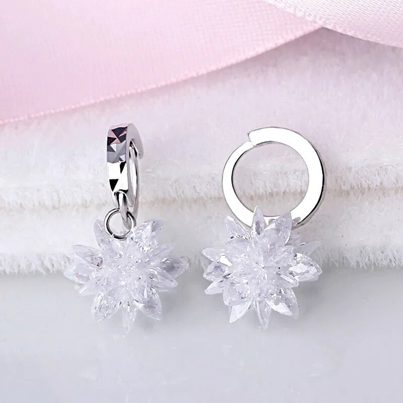 Ice Crystal Drop Earrings