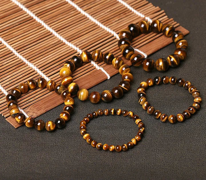 Natural Tiger's eye Stone Bracelets (6 sizes)