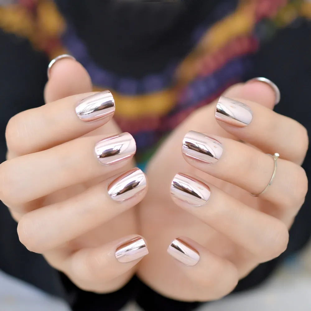 24pcs METALLIC Press on Nails (40 styles)