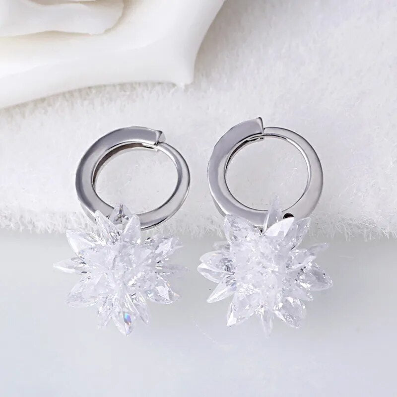 Ice Crystal Drop Earrings