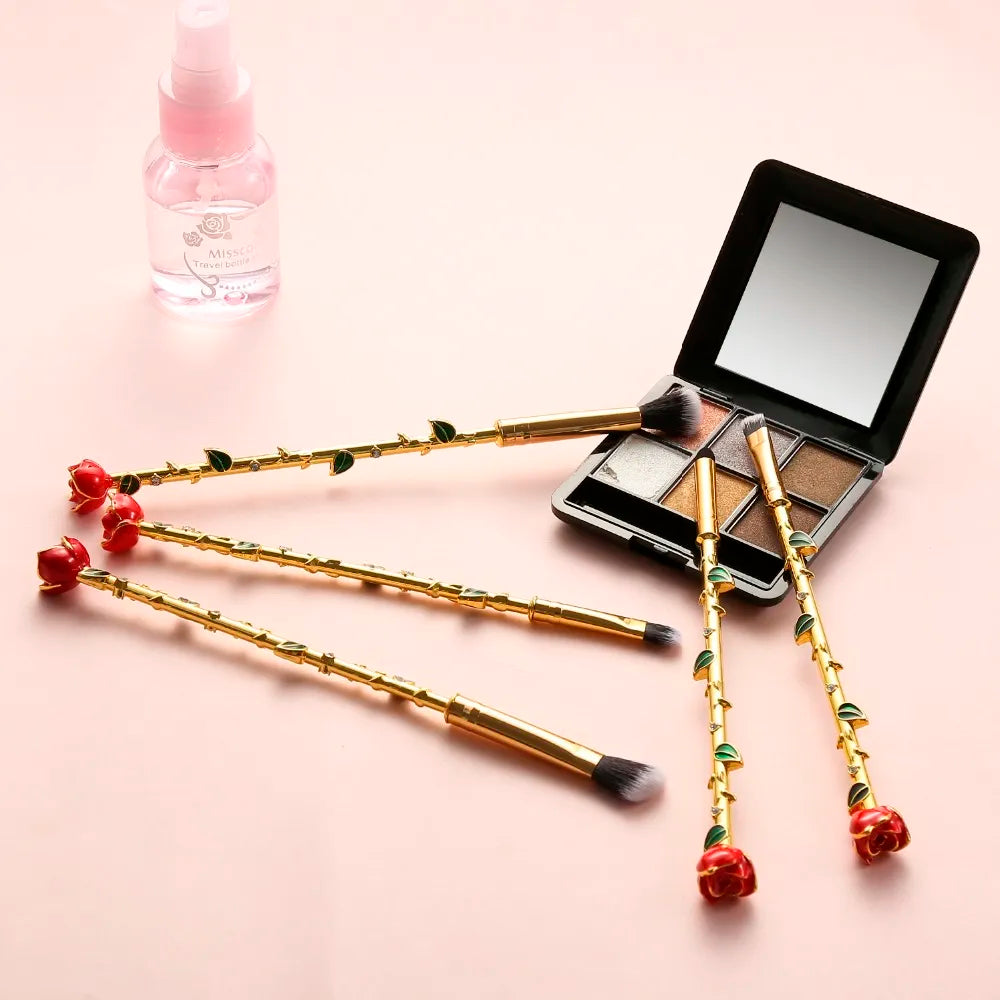 Rose Makeup Brushes Set (2 options)