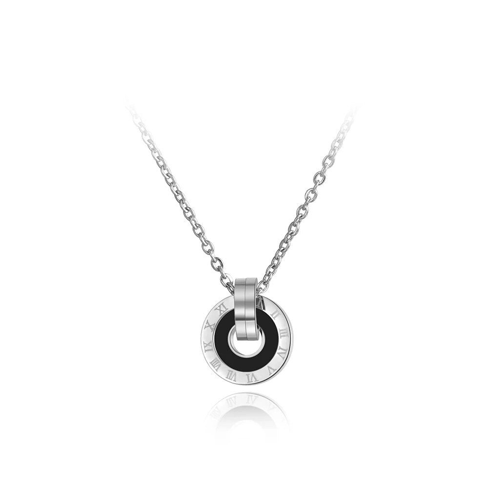 Double Circle Necklace (4 colors)