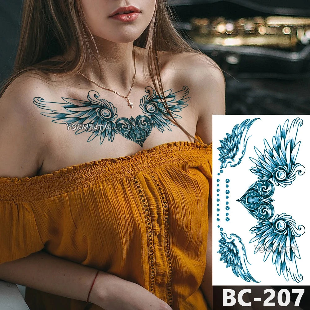 Chest Body Temporary Tattoo (23 options)