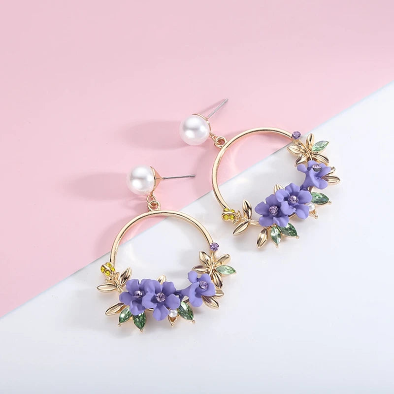 Cherry Blossom Earrings (4 colors)