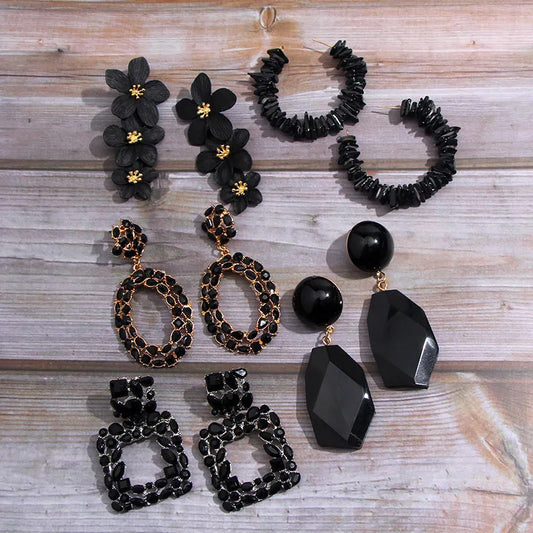 Black Earrings (23 styles)