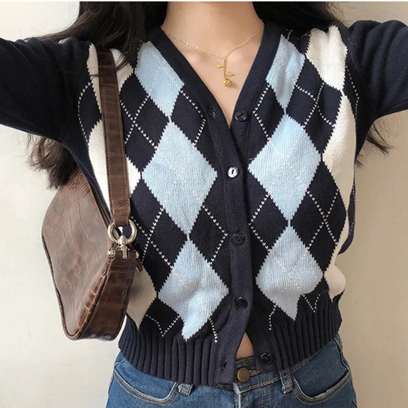 Plaid Cardigan