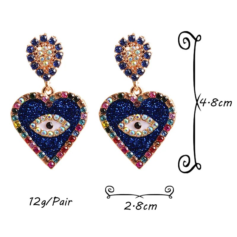 Colorful Heart Earrings (2 colors)