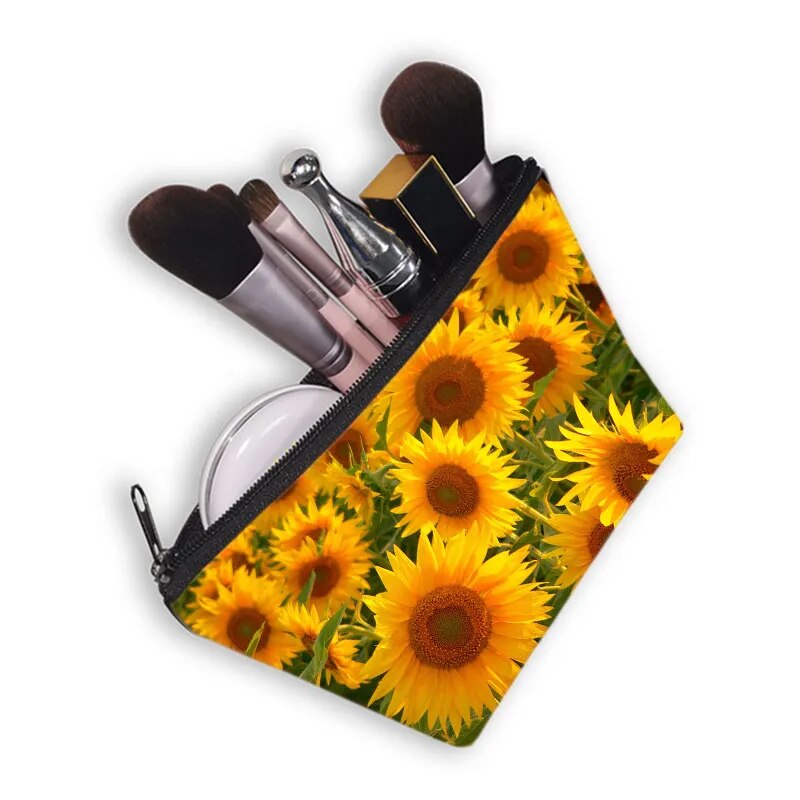 Sunflower Cosmetic Bag (21 designs)