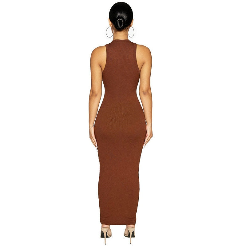 Ribbed Knitted Dress (2 colors)