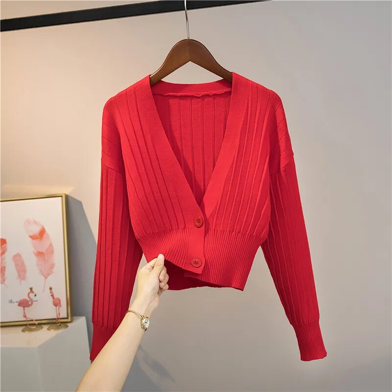 Knit Cardigan Top (11 colors)