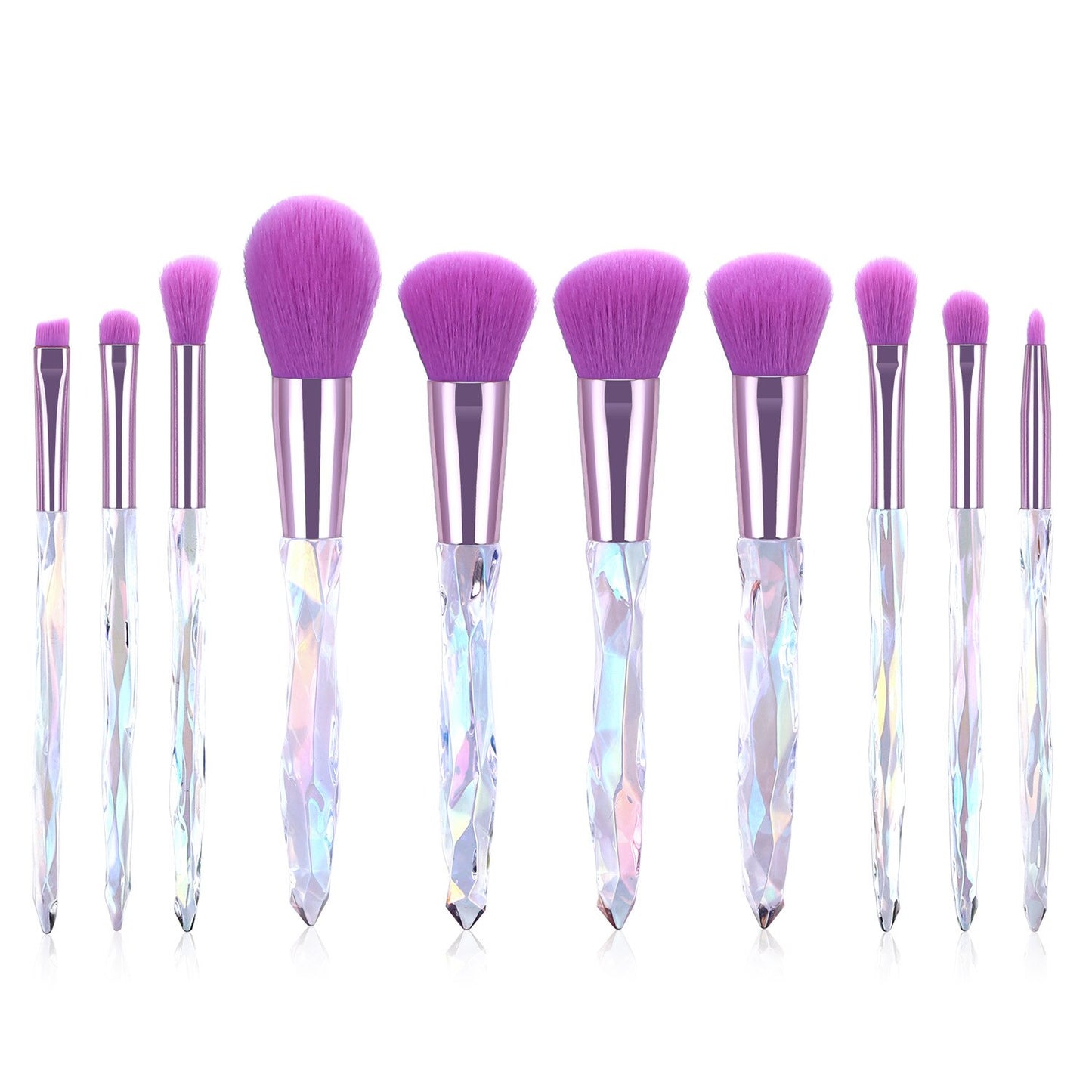 Crystal Makeup Brushes Set (2/2) (4 colors)