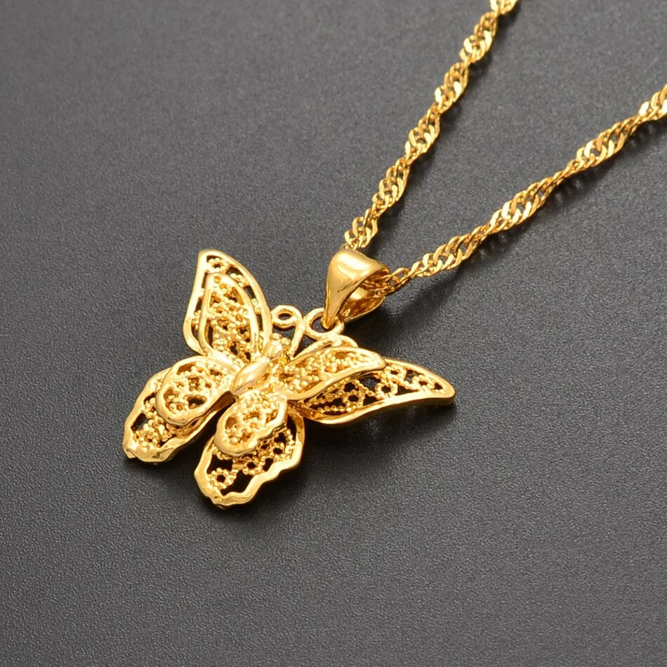 Butterfly Necklaces (Silver/Gold)