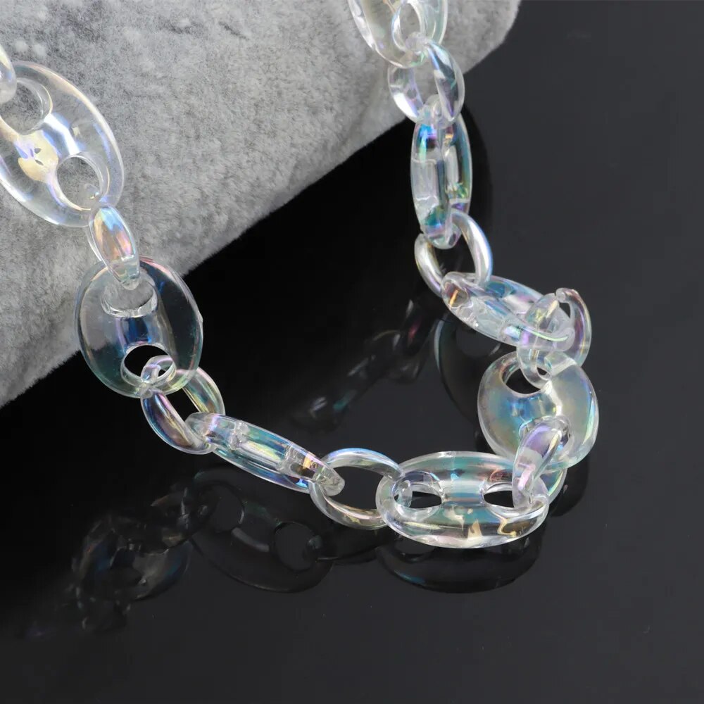 Chain Necklace (Clear/Holo)